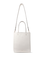 Lenny Embossed Leather Tote Bag